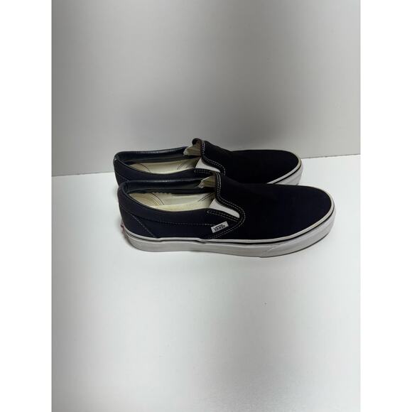 Vans Classic Black Slip On Canvas Skate Loafer Shoes Sz 9.5M/Womens 11 Casual - Picture 7 of 7